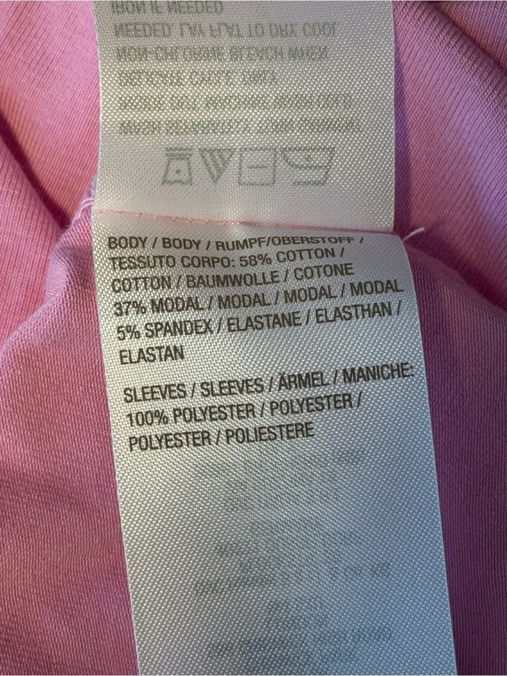 Belle by Kim Gravel Pink V-Neck Sheer Flutter Sleeve Top Size M - Picture 6 of 7